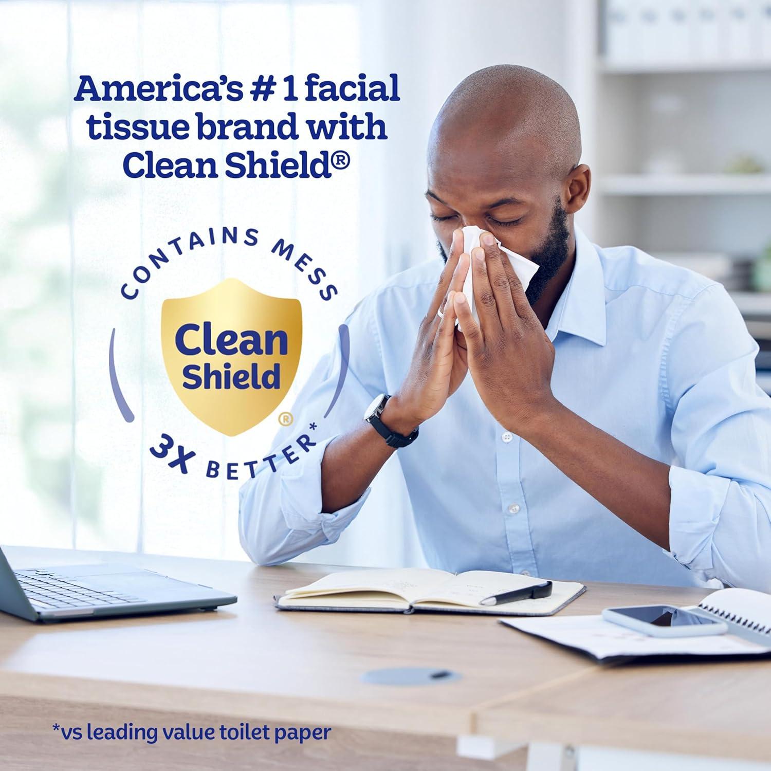 image:imageKleenex Lotion Facial Tissues with Coconut Oil 8 Flat Boxes 180 Tissues Per Box 3PlyWhite