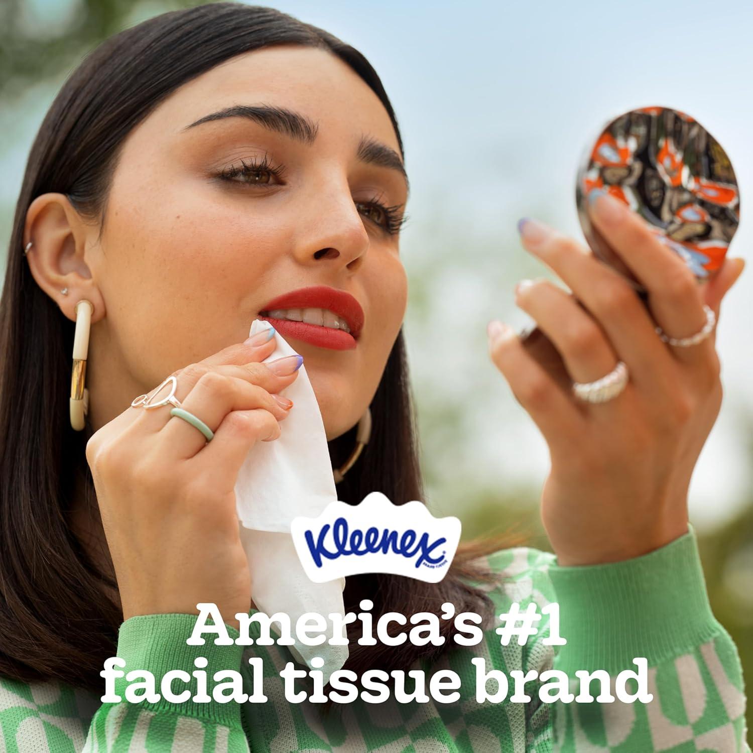 image:imageKleenex Snap amp Go Ultra Soft Facial Tissues 4 OntheGo Packs 25 Tissues per Pack 3Ply Packaging May Vary9 Pack 25 Tissue Packs
