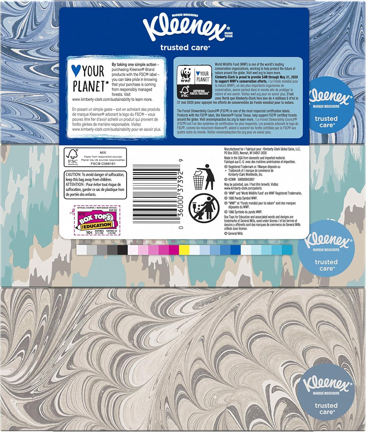 image:imageKleenex Trusted Care Facial Tissues 4 Cube Boxes 70 Tissues per Box 2Ply 280 Total Packaging May VaryA4016