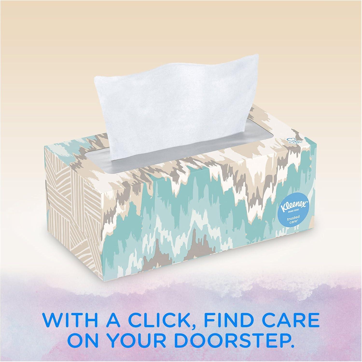 image:imageKleenex Trusted Care Facial Tissues 4 Cube Boxes 70 Tissues per Box 2Ply 280 Total Packaging May VaryA4016