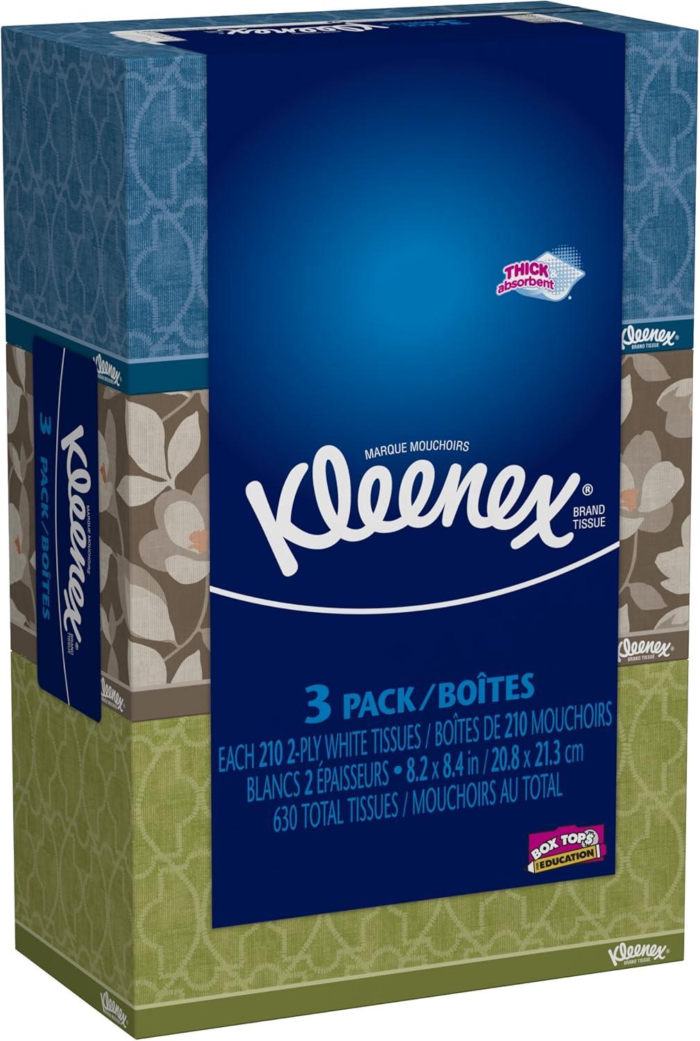 image:imageKleenex Trusted Care Facial Tissues 4 Cube Boxes 70 Tissues per Box 2Ply 280 Total Packaging May VaryA4016