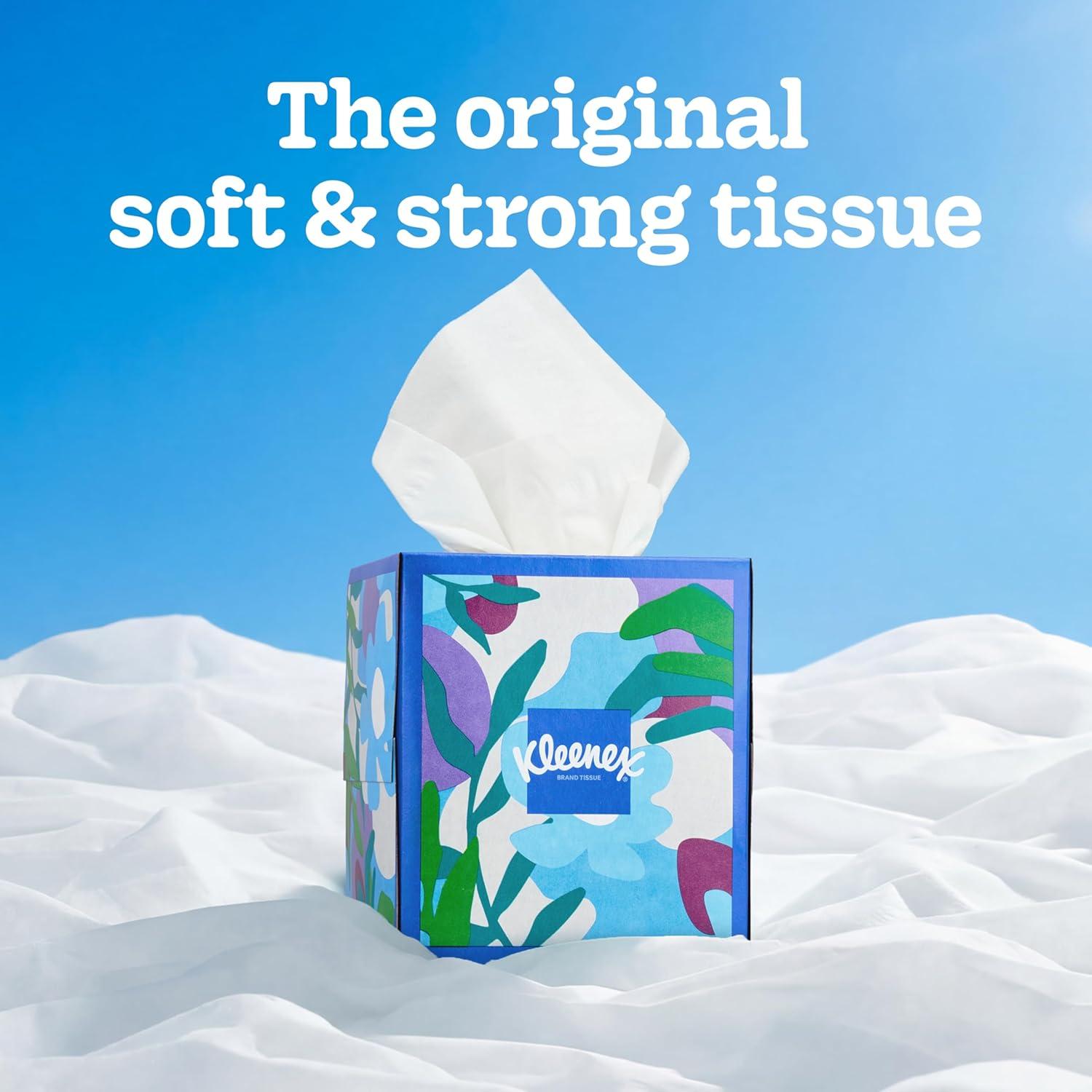 image:imageKleenex Trusted Care Facial Tissues 4 Cube Boxes 70 Tissues per Box 2Ply 280 Total Packaging May VaryWhite