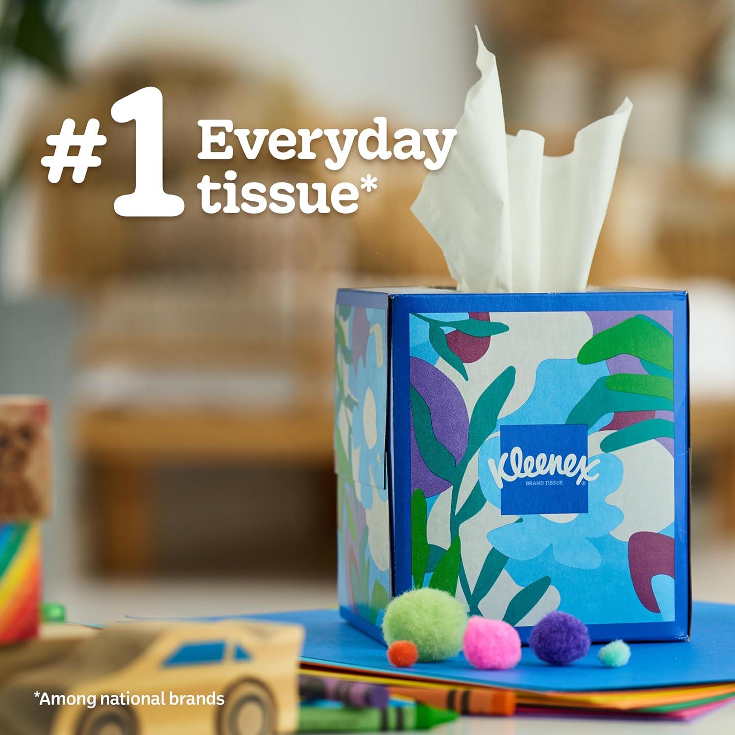 image:imageKleenex Trusted Care Facial Tissues 4 Cube Boxes 70 Tissues per Box 2Ply 280 Total Packaging May VaryWhite