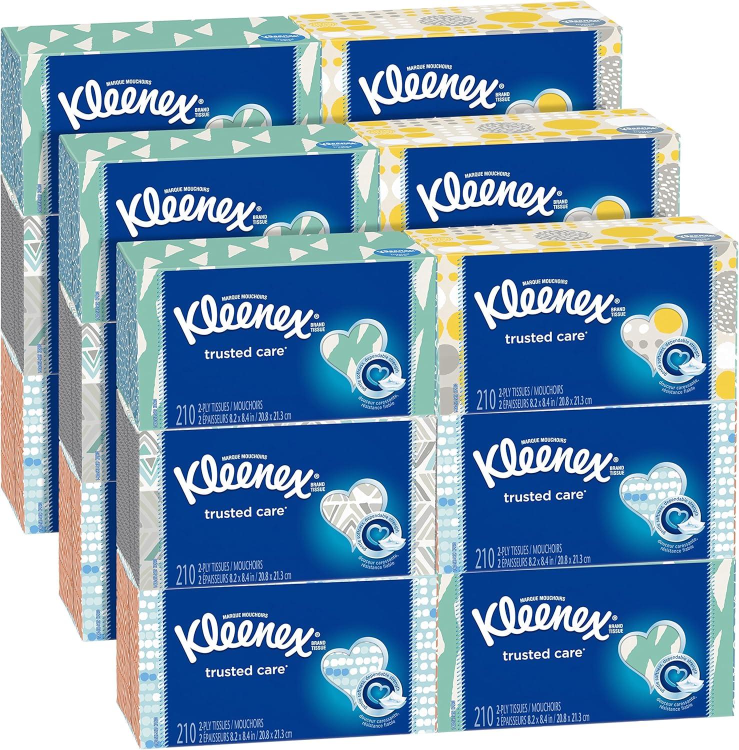 image:imageKleenex Trusted Care Facial Tissues 4 Cube Boxes 70 Tissues per Box 2Ply 280 Total Packaging May VaryWhite