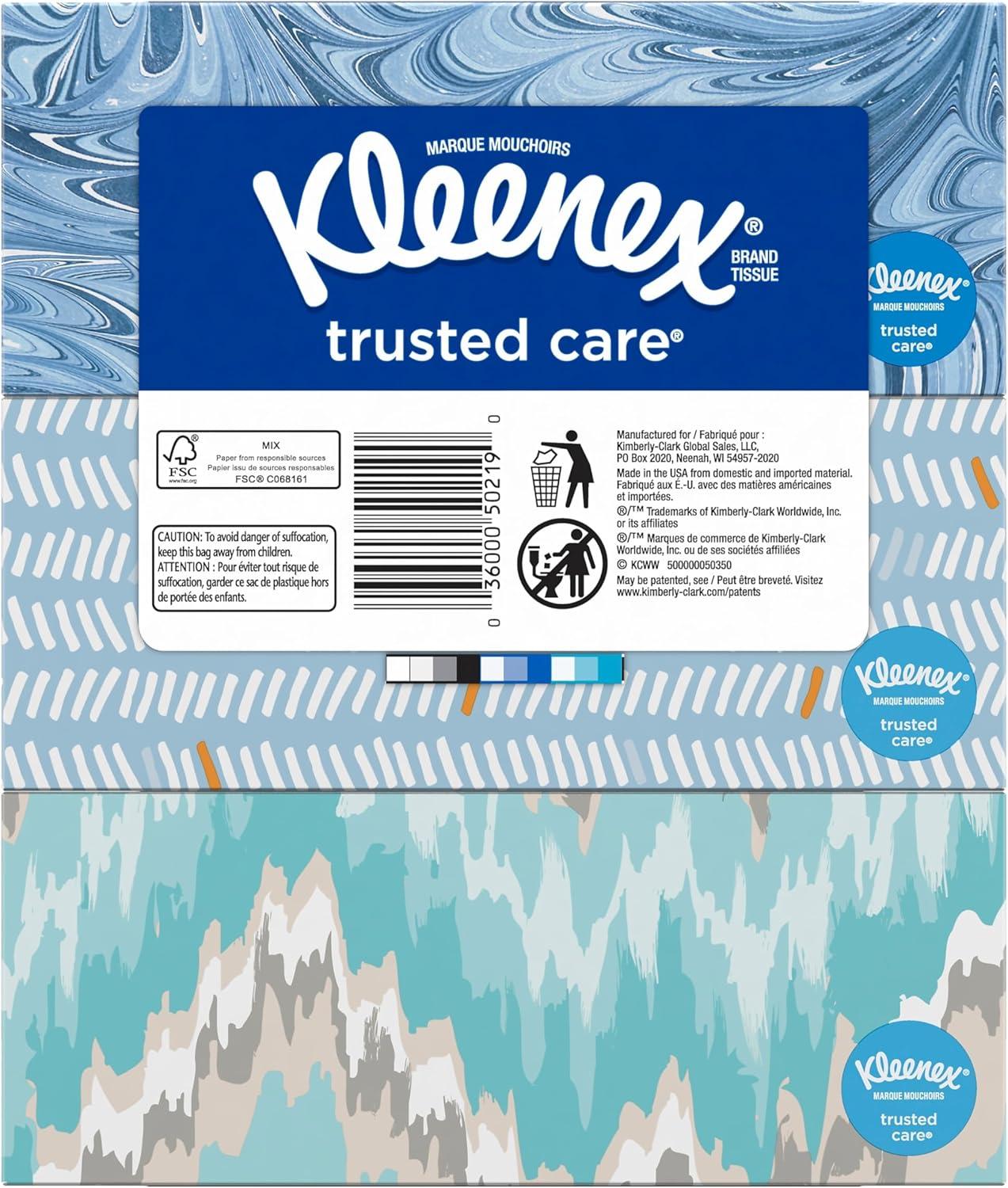 image:imageKleenex Trusted Care Facial Tissues 4 Cube Boxes 70 Tissues per Box 2Ply 280 Total Packaging May VaryWhite