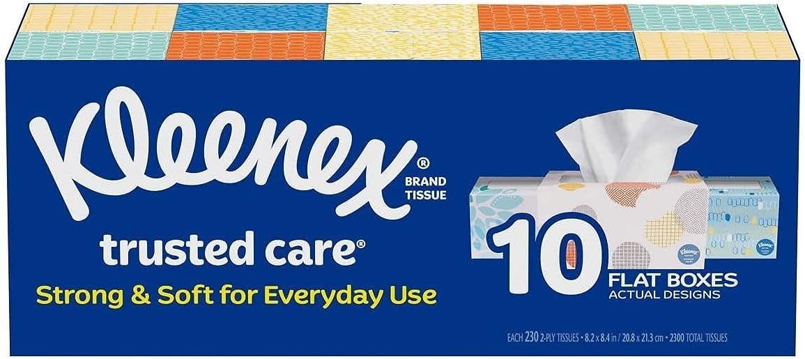 image:imageKleenex Trusted Care Facial Tissues 4 Cube Boxes 70 Tissues per Box 2Ply 280 Total Packaging May VaryWithe
