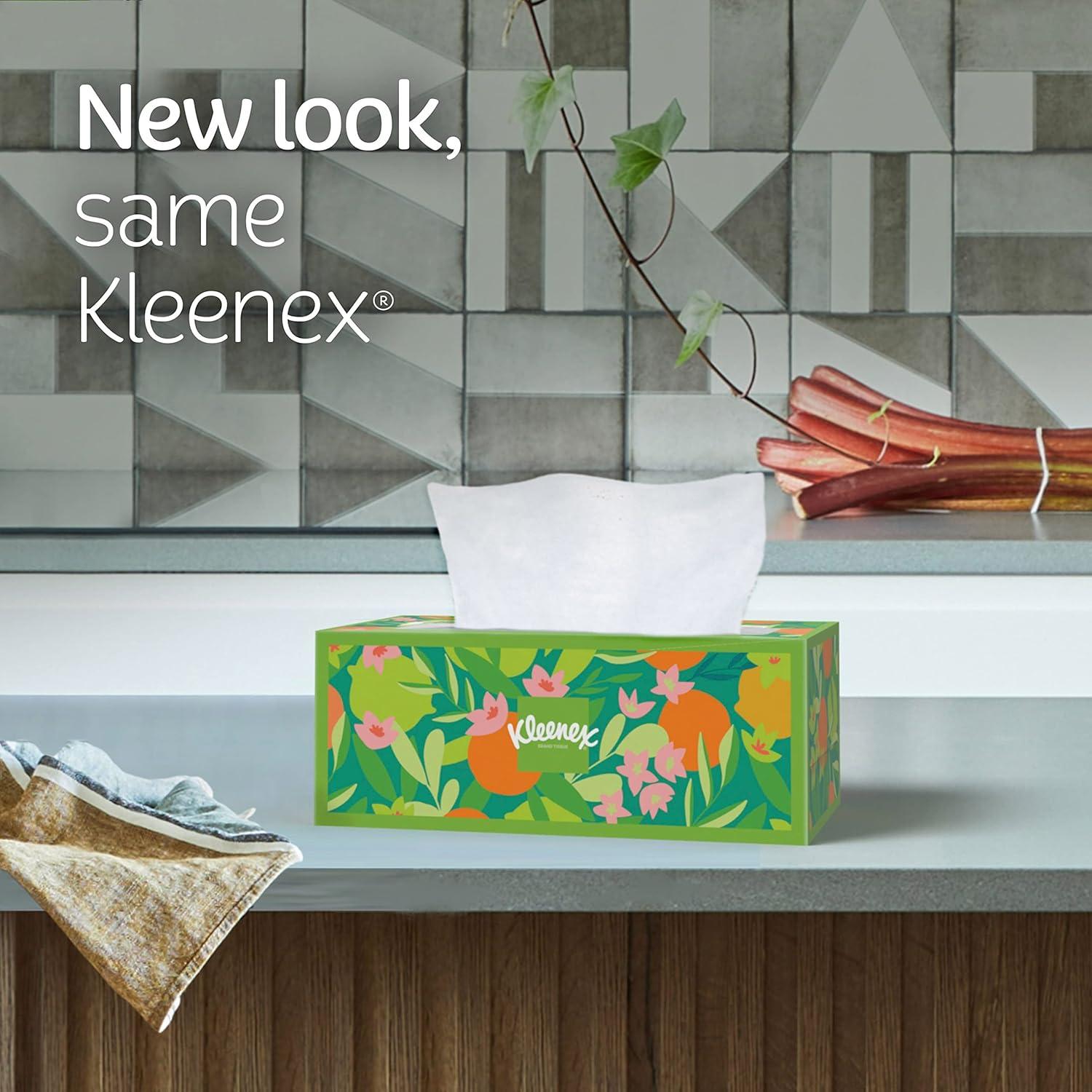 image:imageKleenex Ultra Soft Facial Tissues 18 Flat Boxes 120 Tissues per Box 3Ply 2160 Total Packaging May VaryWhite