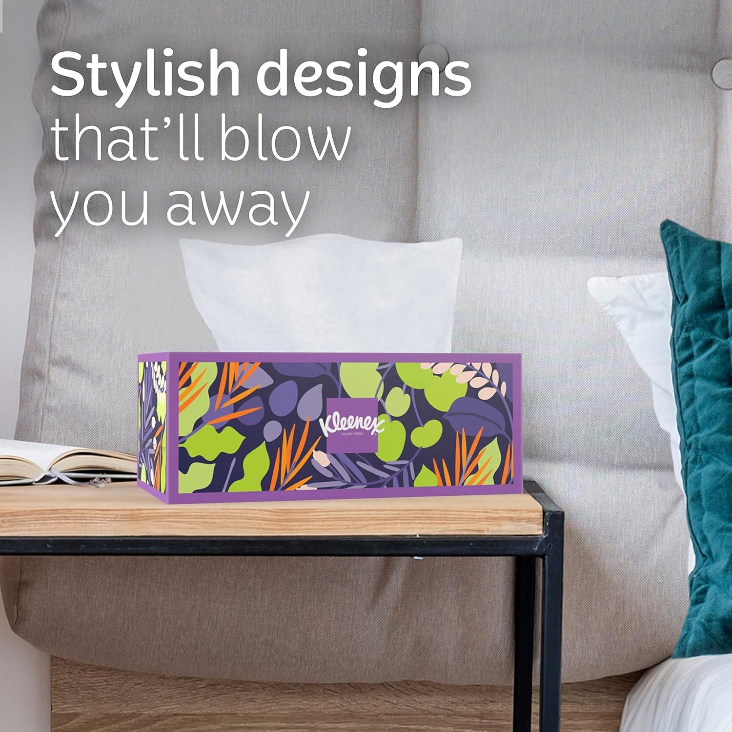 image:imageKleenex Ultra Soft Facial Tissues 18 Flat Boxes 120 Tissues per Box 3Ply 2160 Total Packaging May VaryWhite