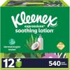 image:imageKleenex Lotion Facial Tissues with Coconut Oil 8 Cube Boxes 80 Tissues Per Box 3PlyWhite