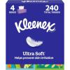 image:imageKleenex Ultra Soft Facial Tissues 4 Cube Boxes 60 Tissues per Box 3Ply 240 Total Packaging May Vary