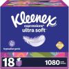 image:imageKleenex Ultra Soft Facial Tissues 8 Cube Boxes 80 Tissues per Box 3Ply Packaging May VaryWhite