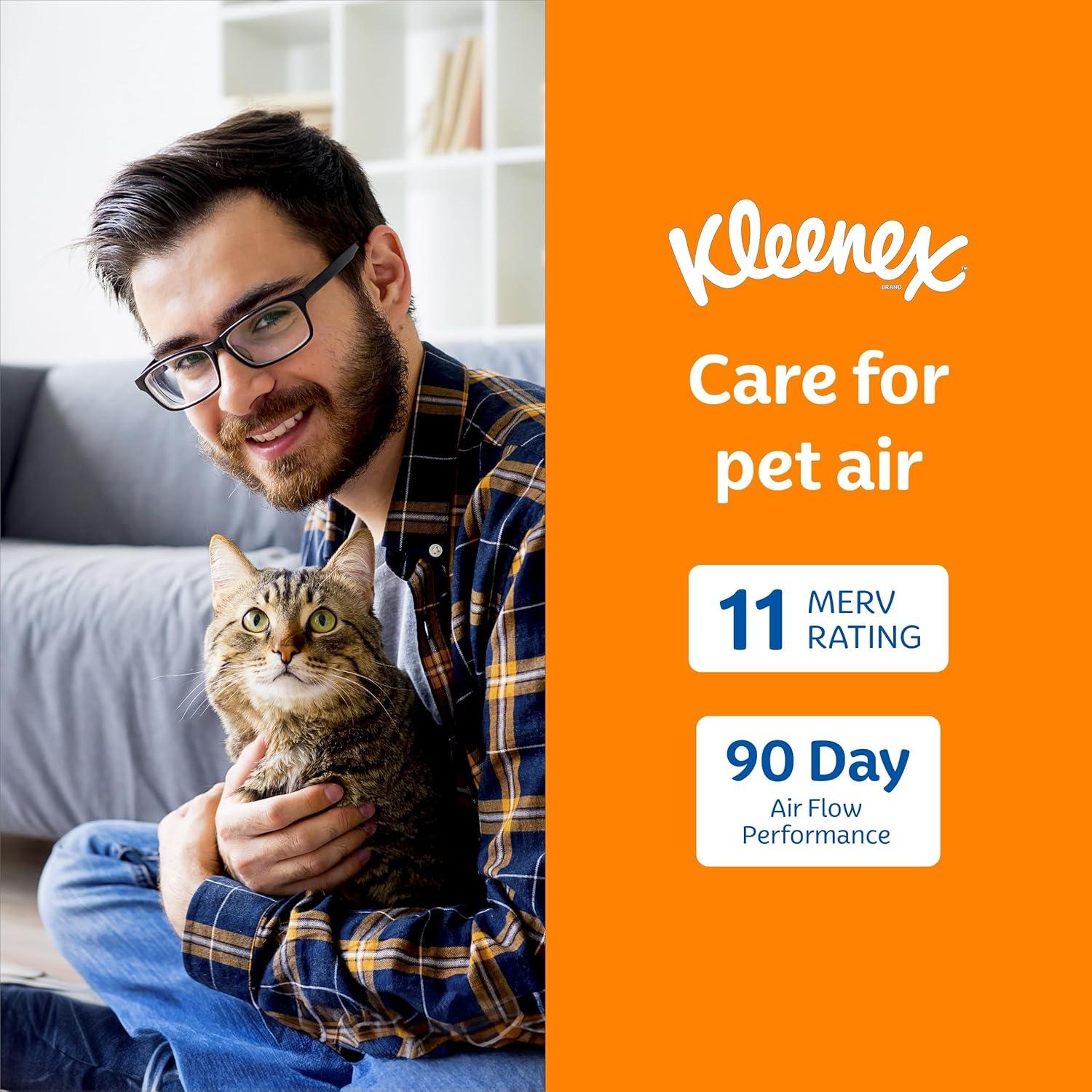 image:imageKleenex Advanced Allergen Air Filter 16x25x1 Inches 11 MERV RATING 4Pack12x24x1