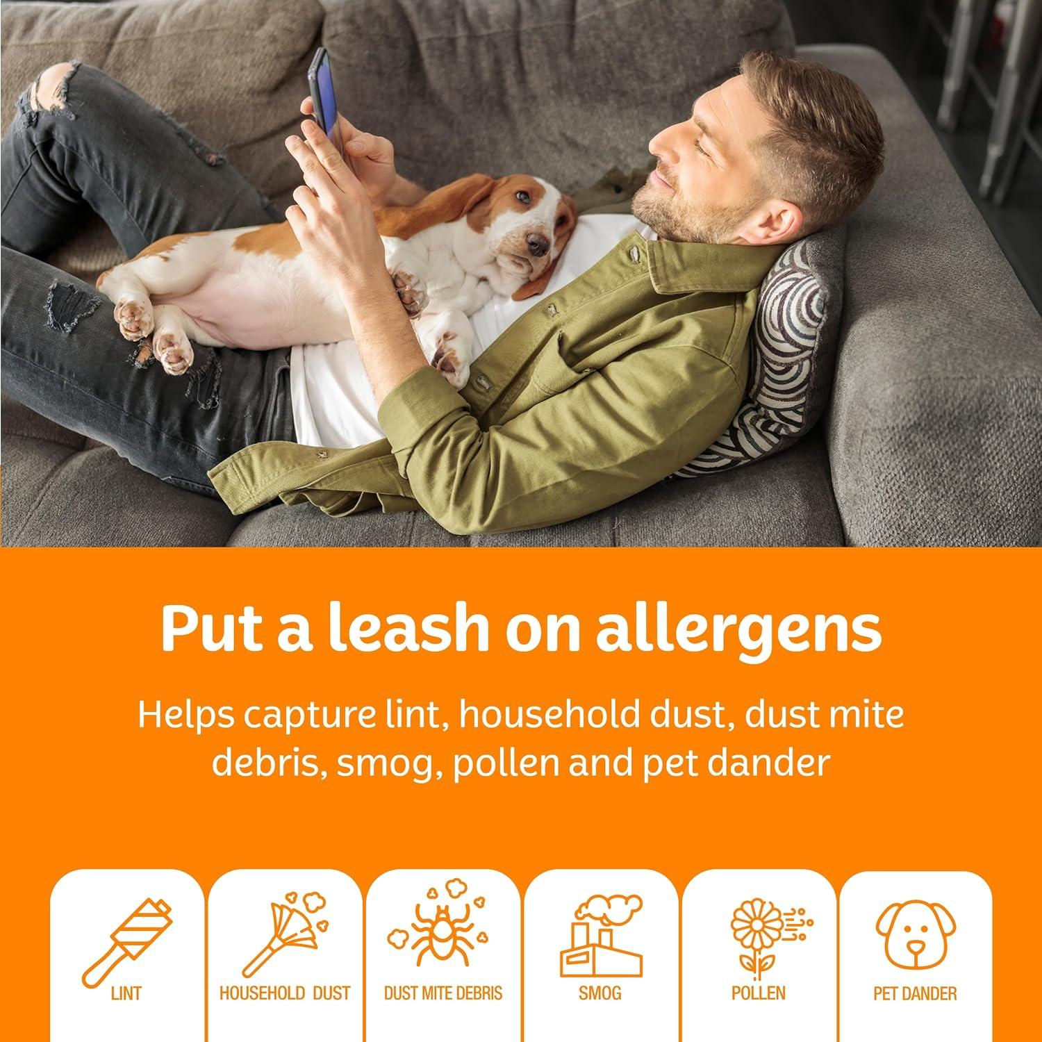 image:imageKleenex Advanced Allergen Air Filter 16x25x1 Inches 11 MERV RATING 4Pack14x24x1