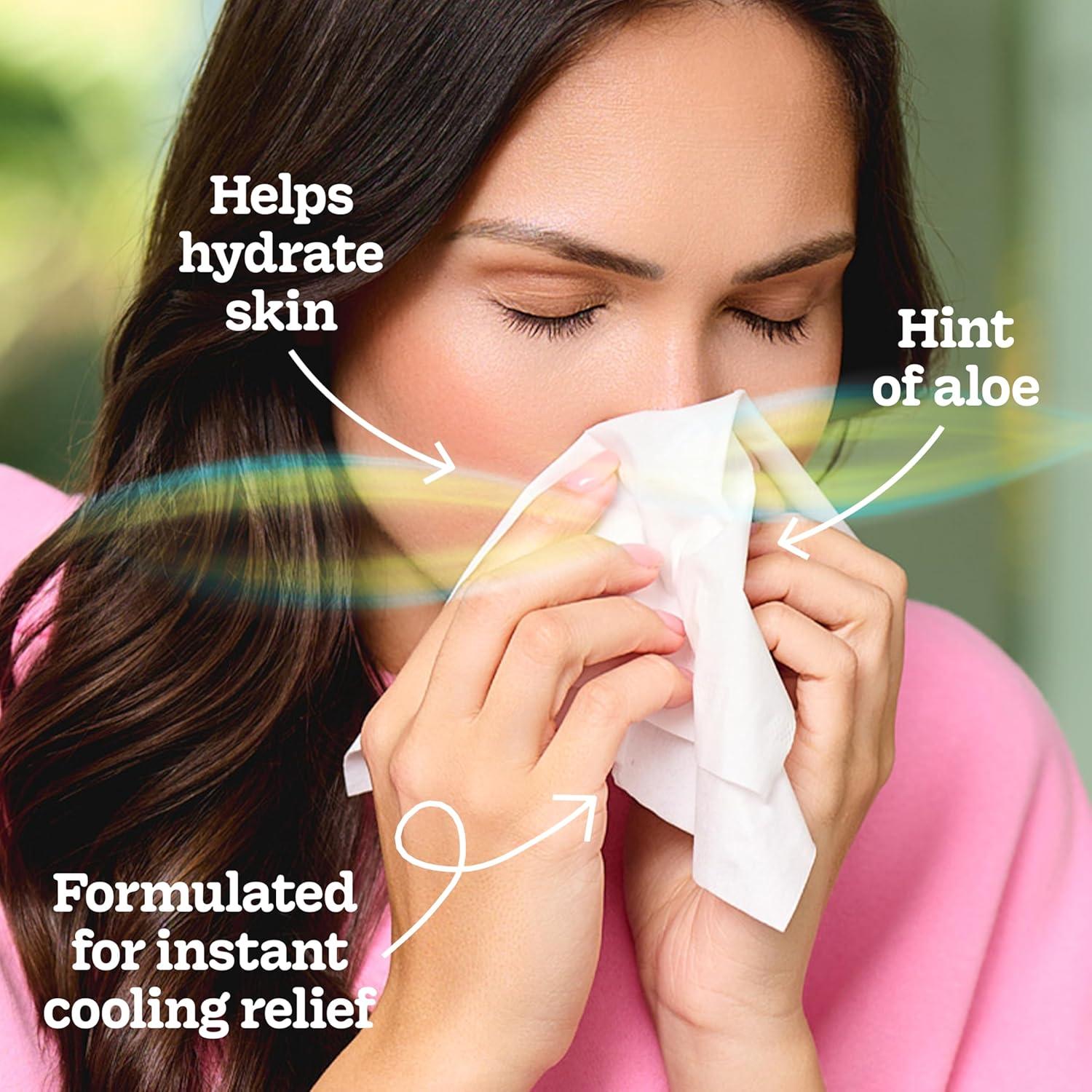 image:imageKleenex Cooling Aloe Facial Tissues 4 Cube Boxes 50 Tissues Per Box 2Ply
