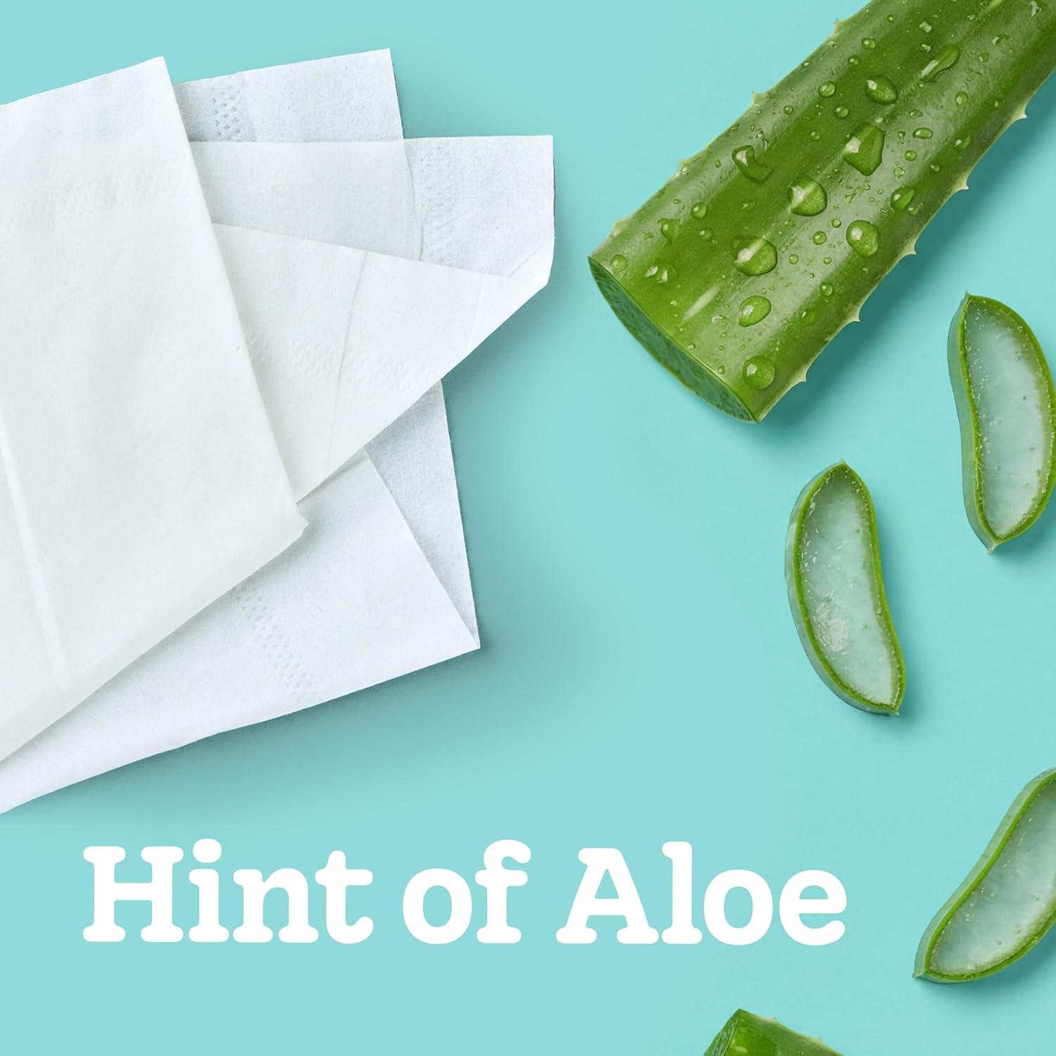 image:imageKleenex Cooling Aloe Facial Tissues 4 Cube Boxes 50 Tissues Per Box 2Ply