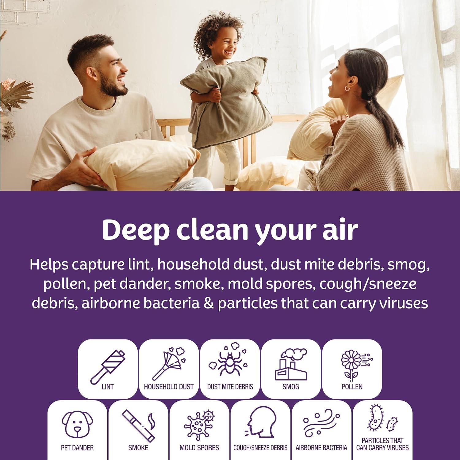 image:imageKleenex Elite Allergen Air Filter 16x25x1 Inches 13 MERV RATING 2Pack14x25x1