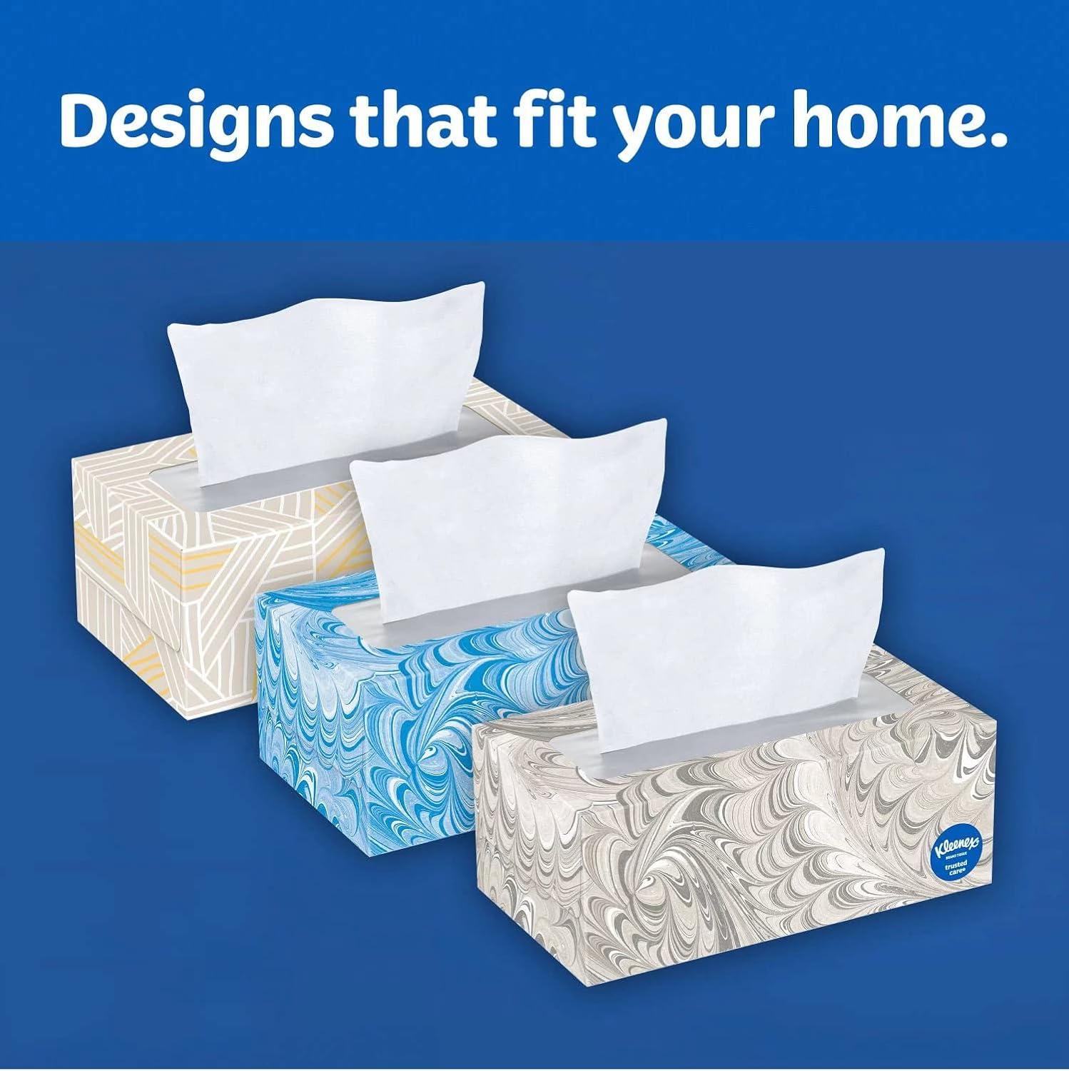 image:imageKleenex Trusted Care Facial Tissues 8 Flat Boxes 200 Tissues per Box 2Ply Packaging May VaryWhite