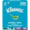 image:imageKleenex Cooling  Aloe Facial Tissues 4 Cube Boxes 50 Tissues Per Box 2Ply