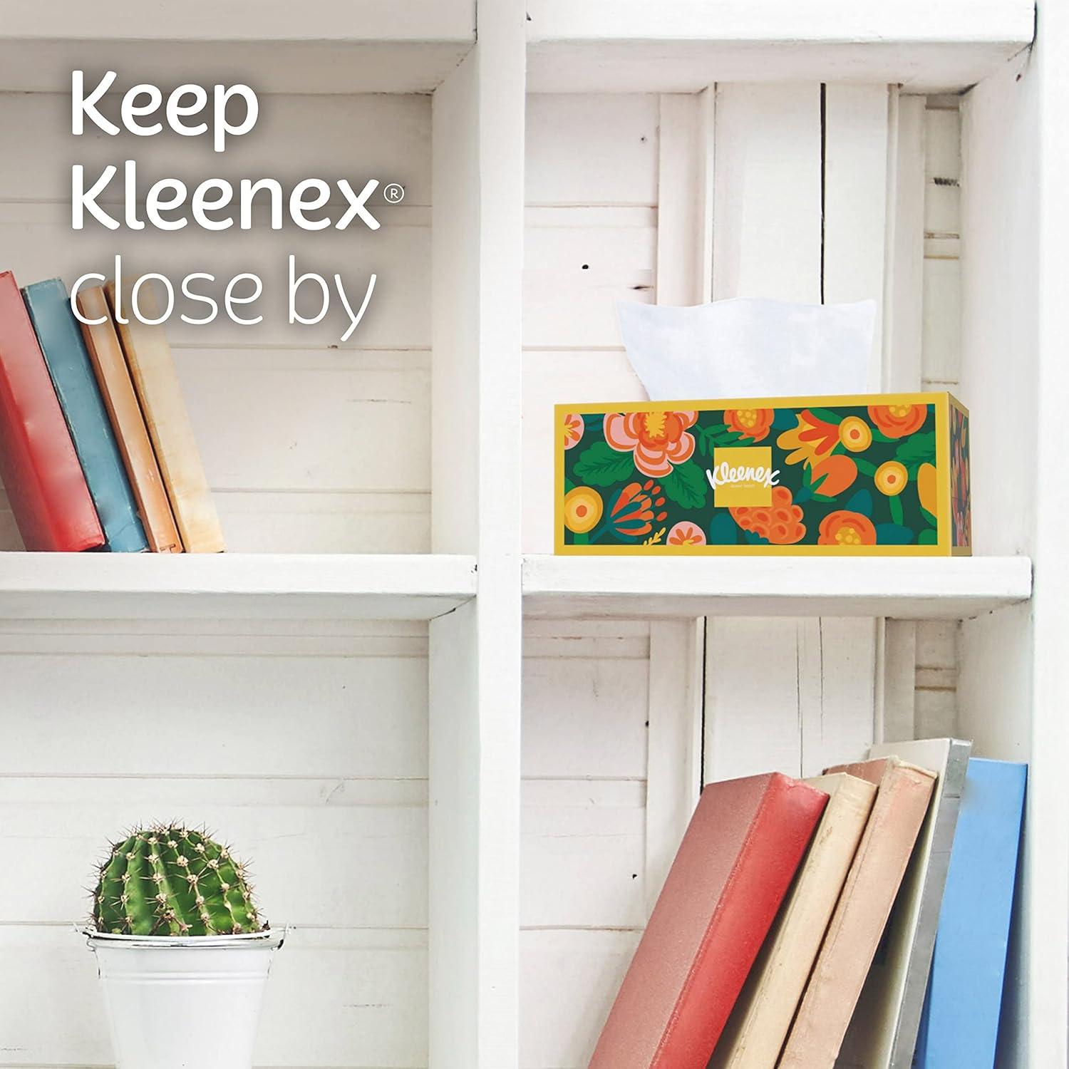 image:imageKleenex Ultra Soft Facial Tissues 6 Flat Boxes 180 Tissues per Box 3Ply 1080 Total Packaging May VaryWhite